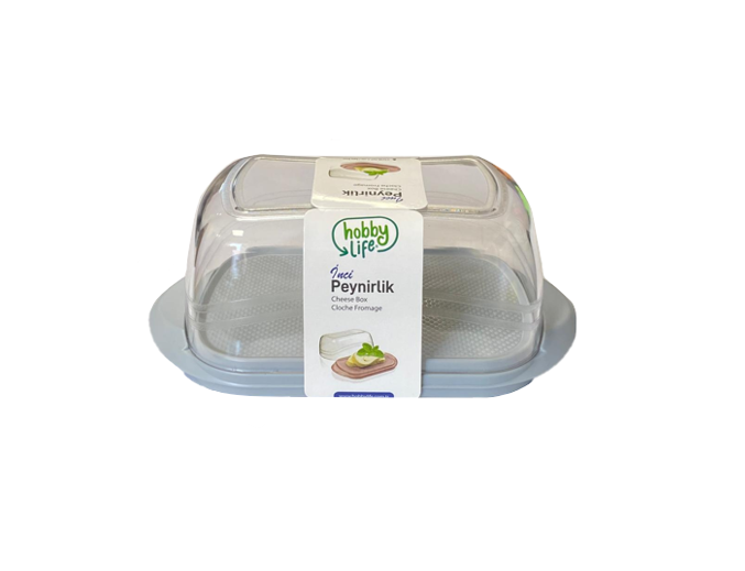 Hobby Plastic Pearl Butter / Cheese Storage Container Dish 18.5 x 7 x 10cm Assorted Colours 031229 (Parcel Rate)