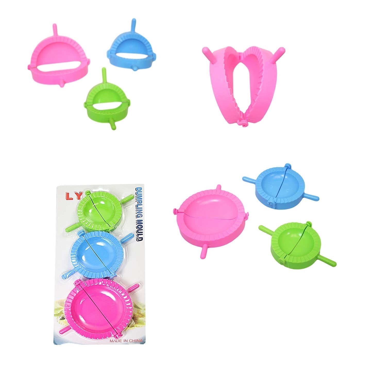 Dumpling Dough Tool Mould Easy Kitchen Maker Press Turnover 3 Sizes 1046 A (Large Letter Rate)