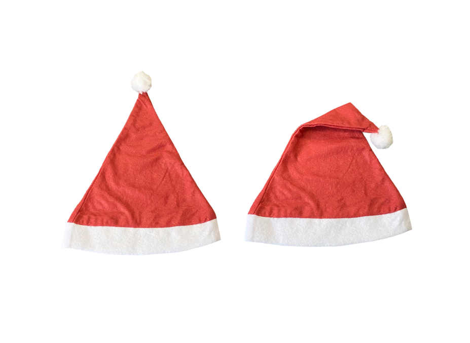 Traditional Festive Red Christmas Santa Hat with Bobble One Size 1433 (Large Letter Rate)