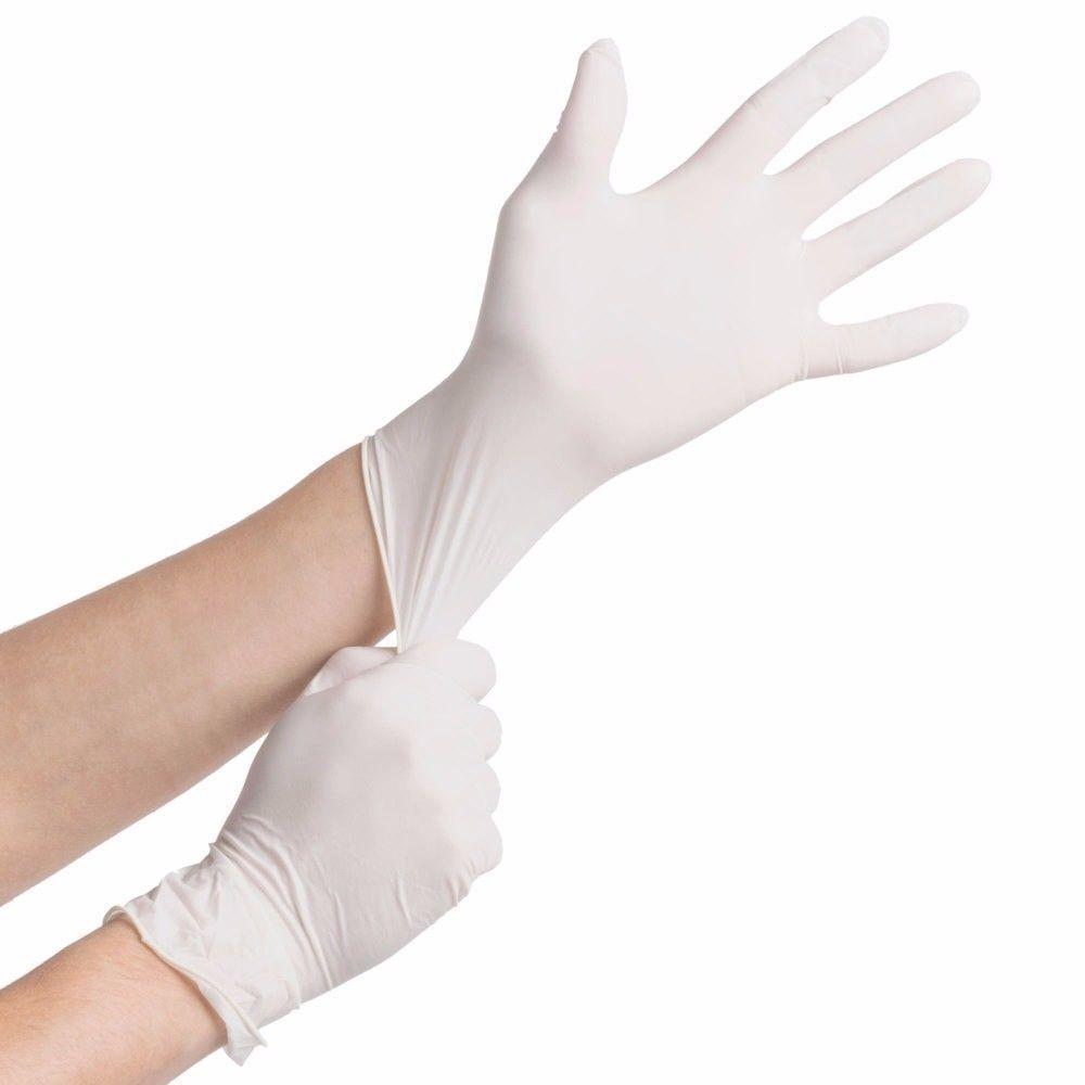 6 Pc Disposable Powder Latex Gloves Perfect For Valeting Cleaning Medicine 0236 (Parcel Rate)