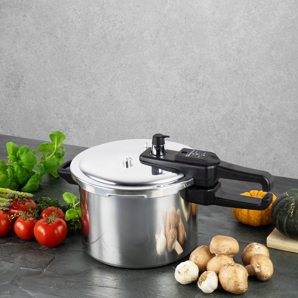 Aluminium Pressure Cooker Stainless Steel 7 Litre 1305 (Big Parcel Rate)p