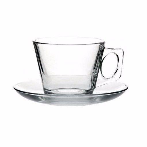 PB Vela Espresso Cups With Saucers 80ml 97301 (Parcel Rate)