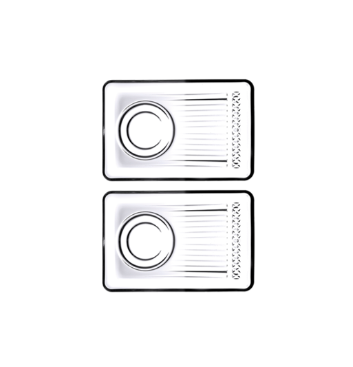 PB Elysia Deluxe Tea Plate Set of 2 54901 (Parcel Plus Rate)