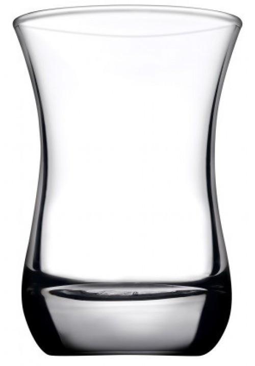 SARAY Clear Tea Glasses Drinking Cups Pack of 6 62561 (Parcel Rate)