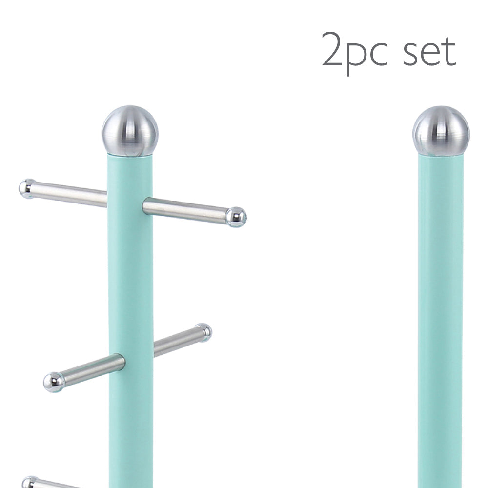 Dainty Kitchen Roll Holder & Mug Tree Seafoam Mint Green 2706 / 6738 A (Parcel Rate)