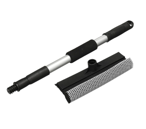 Dual Plastic Bathroom Window Wiper Squeegee and Sponge 61 cm 6972 A (Parcel Rate)