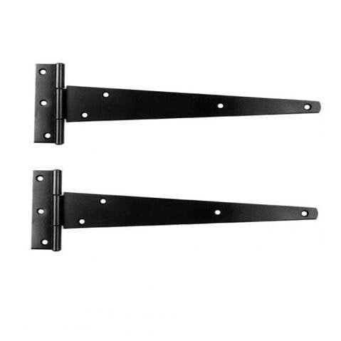 4'' Tee Hinges Black Plastic Header (Parcel Rate)