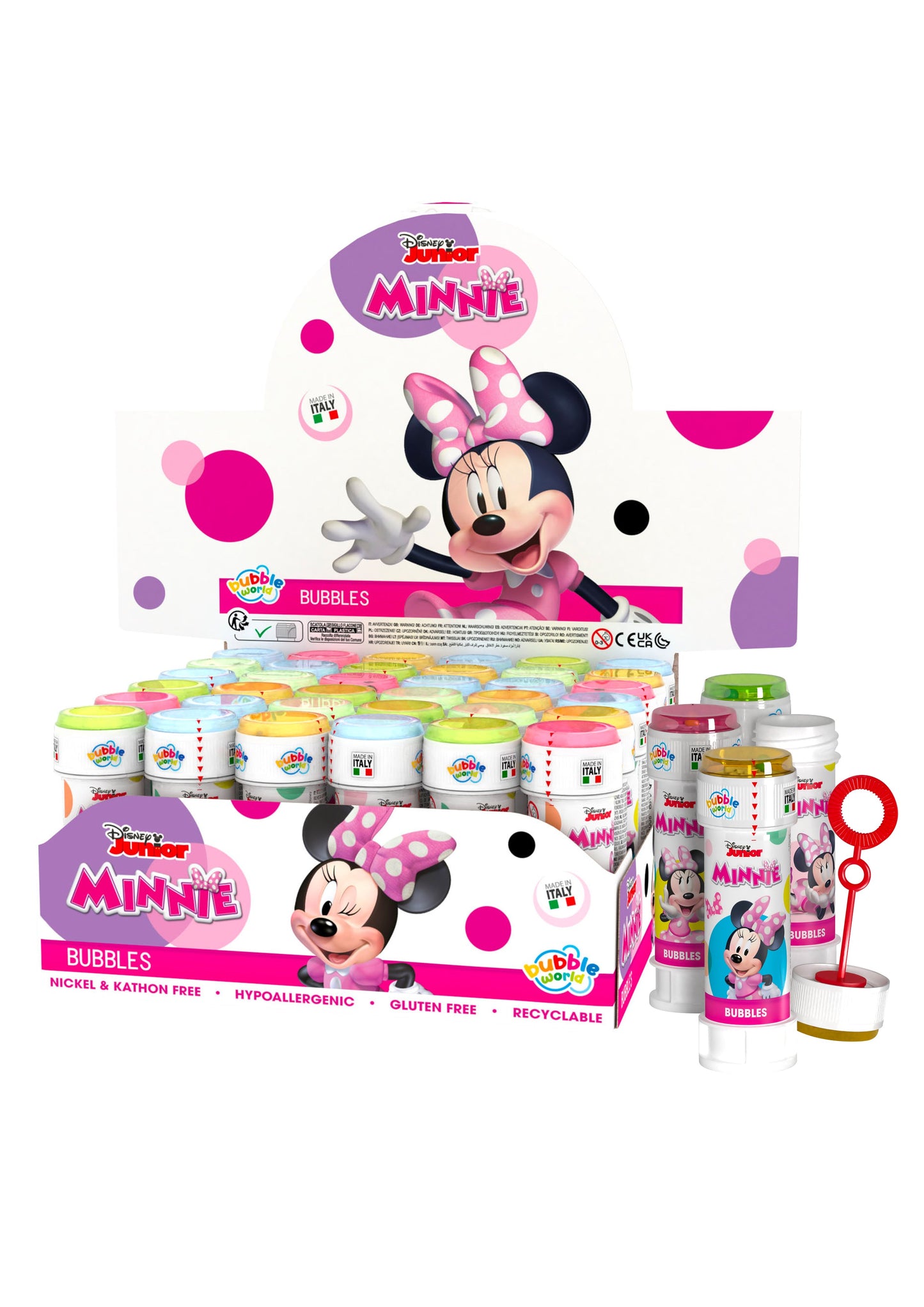 Minnie Mouse Bubble Blowing Fun Indoor Outdoor Bubble Tubs 60ml R42402 (Parcel Rate)