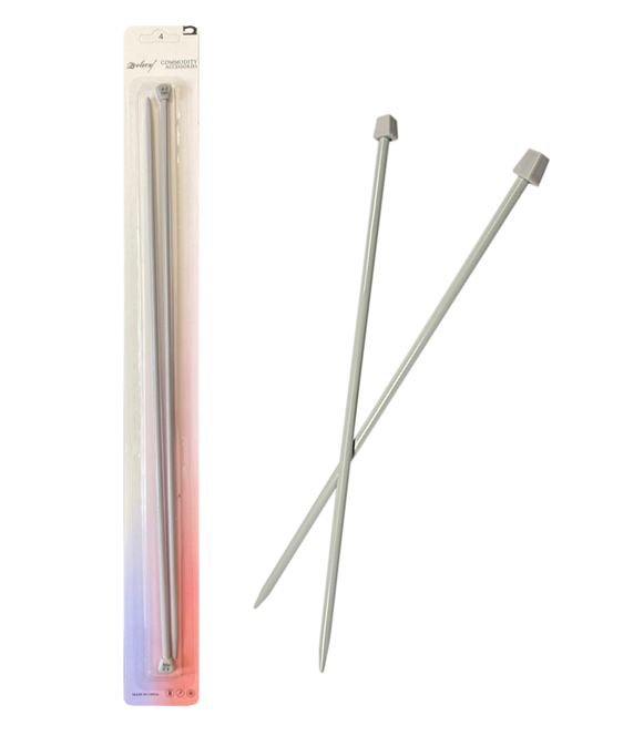 Plastic Knitting Needles 4mm Pack of 2 7858 (Parcel Rate)
