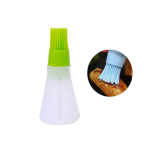 Oil / Melted Butter Silicone Basting Pastry Brush Bottle 11cm Assorted Colours 7865 (Parcel Rate)