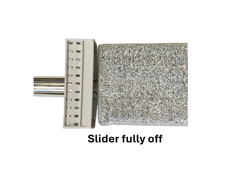 Foldable Microfibre Flat Floor Mop with Wringer Slider 130cm 7869 (Big Parcel Rate)