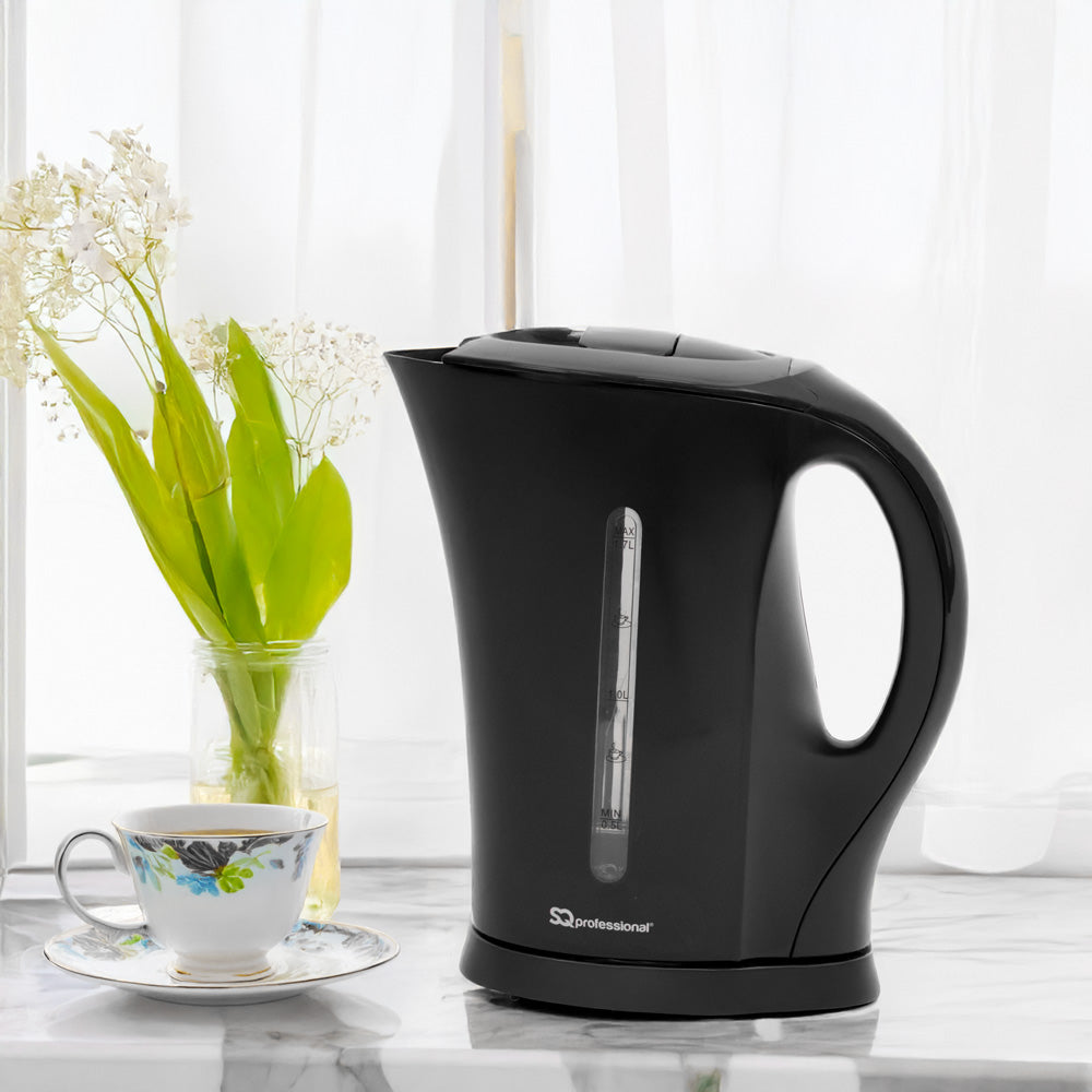 SQ Professional Aquen Fast Boil Cordless Kettle 1.7 Litre 2200W Black (Parcel Rate)