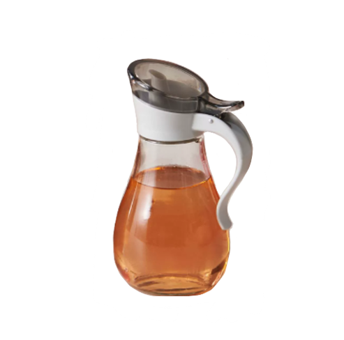 Glass Olive Oil Vinegar Sauce Dispenser Pouring Bottle with Plastic Top 380ml 8018 (Parcel Plus Rate)