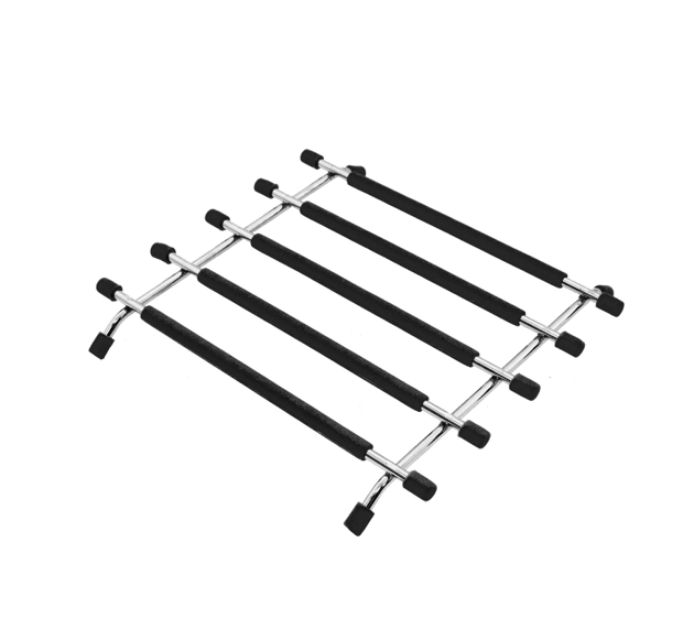 Stainless Steel and Silicone Pan Trivet 20 x 20.5cm Black 8054 (Parcel Rate)