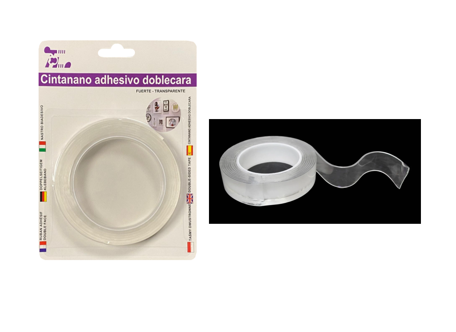 Clear Double Sided Ivy Nano Grip Tape Roll 2mm x 1.9mm x 2m 8112 (Large Letter Rate)