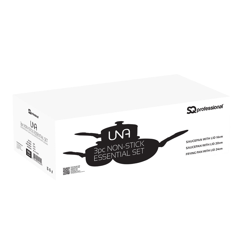 SQ Professional Una Non Stick Essential Pan Set of 6 9382 (Big Parcel Rate)