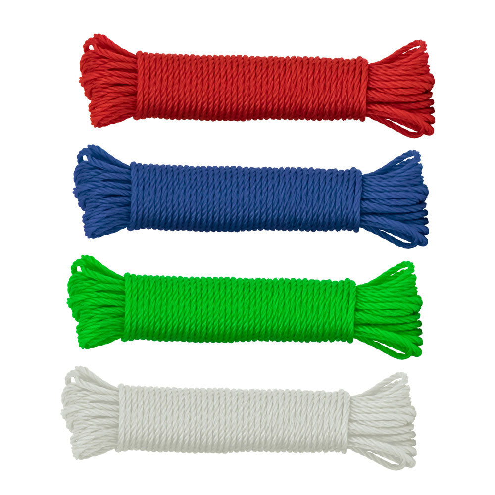 Durane Nylon Laundry Clothes Washing Line Rope 15m Assorted Colours 9961 (Parcel Rate)