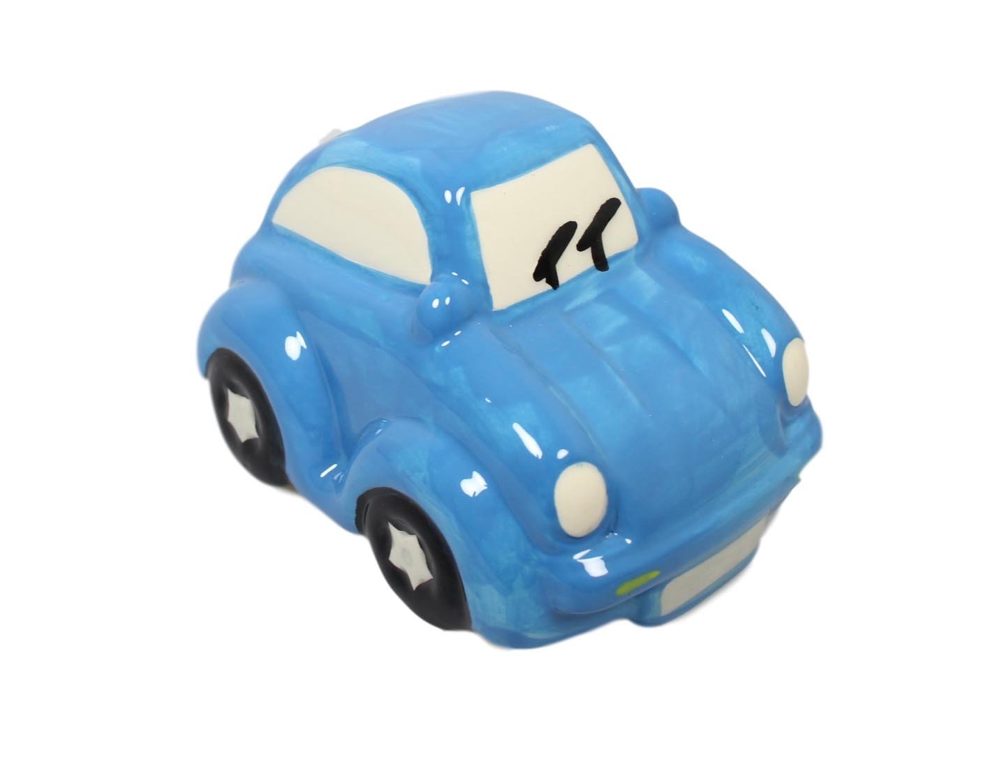 Children's Ceramic Car Money Box Piggy Bank 13 x 8 cm Assorted Colours 5598 (Parcel Rate)