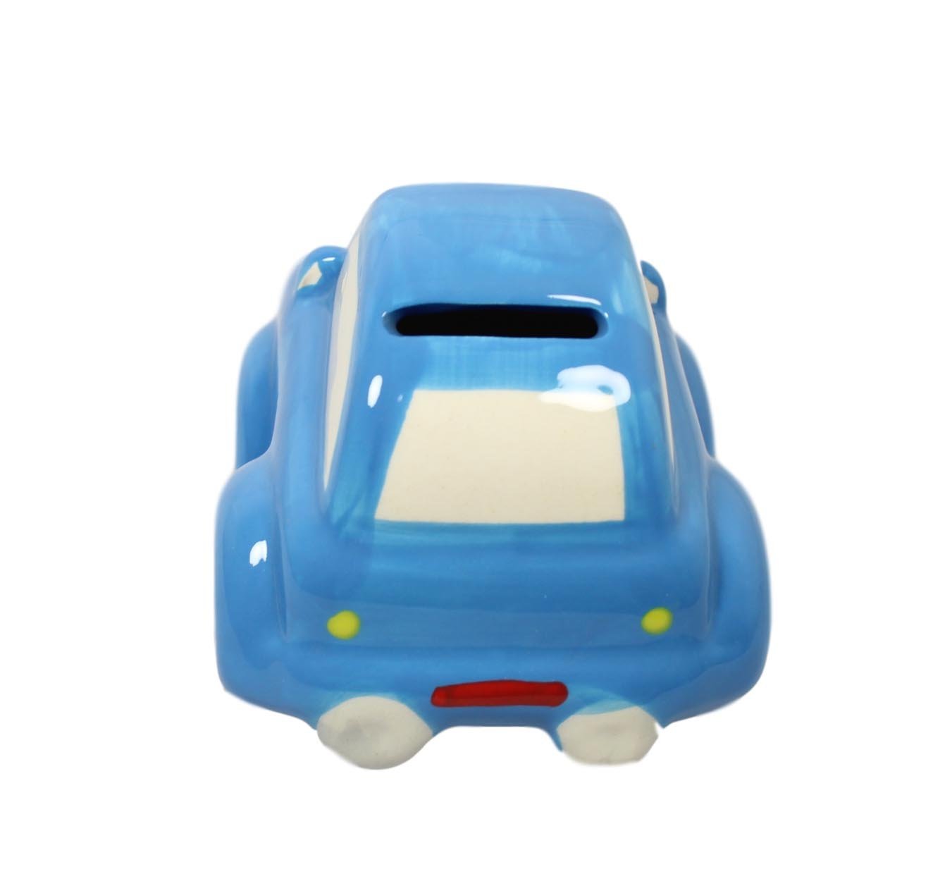 Children's Ceramic Car Money Box Piggy Bank 13 x 8 cm Assorted Colours 5598 (Parcel Rate)