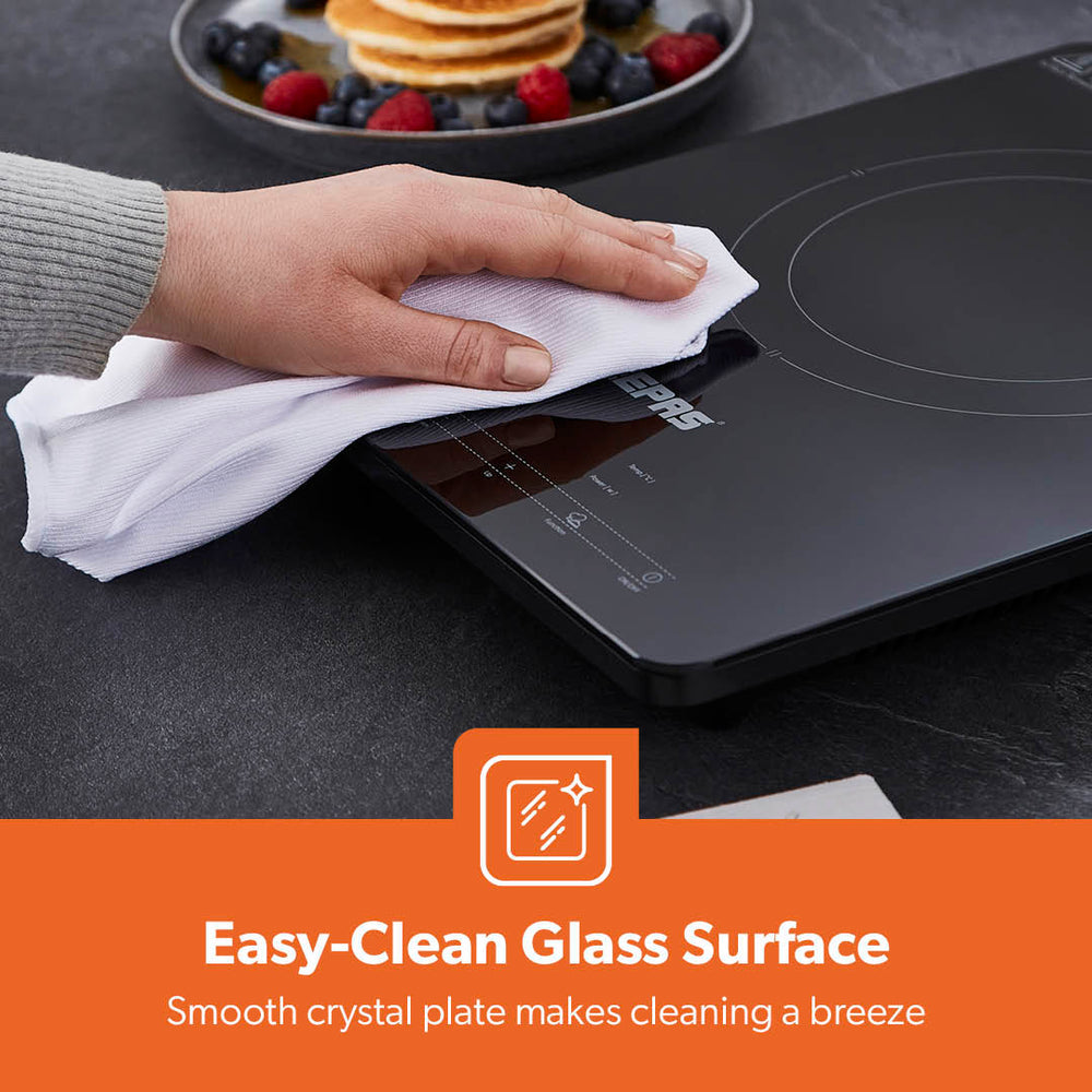 Glass Electric Digital Portable Induction Cooker Hot Plate Hob Single 2000W GIC33020UK (Parcel Rate)
