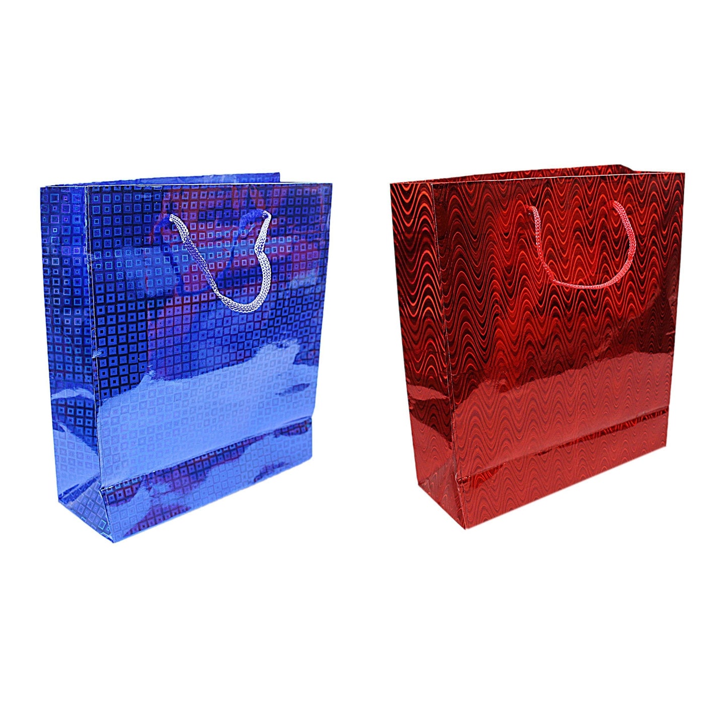 Assorted Colour Holographic Party Birthday Gift Bags 21.5 x 18 x 7.50 cm 0812 A (Parcel Rate)