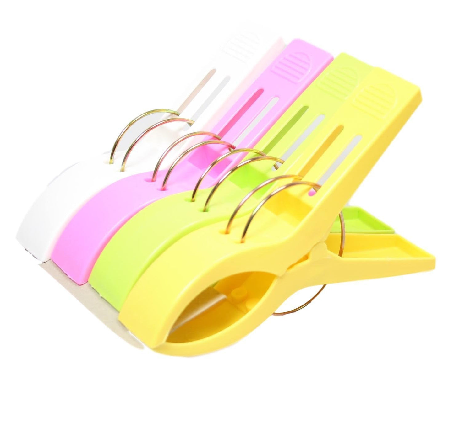 Jumbo Plastic Laundry Clothes Washing Pegs Clips 15cm Pack of 4 Assorted Colours 0371 (Parcel Rate)