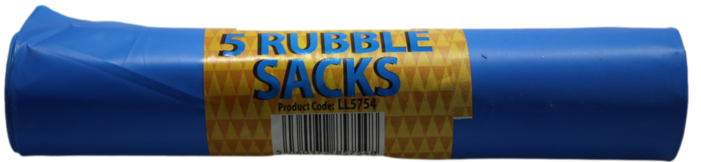 Rubble Sacks Roll of 5 50 x 75 cm LL5754 (Parcel Rate)