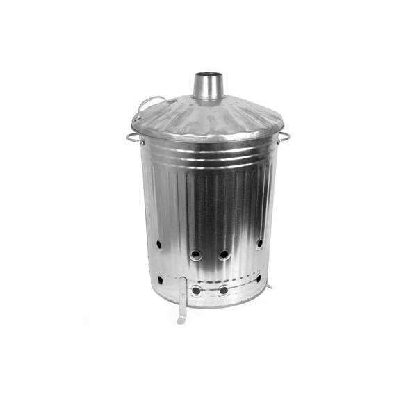 Portable Medium Galvanised Steel Garden Fire Bin Incinerator FBM 34CMX42CM (Big Parcel Rate)