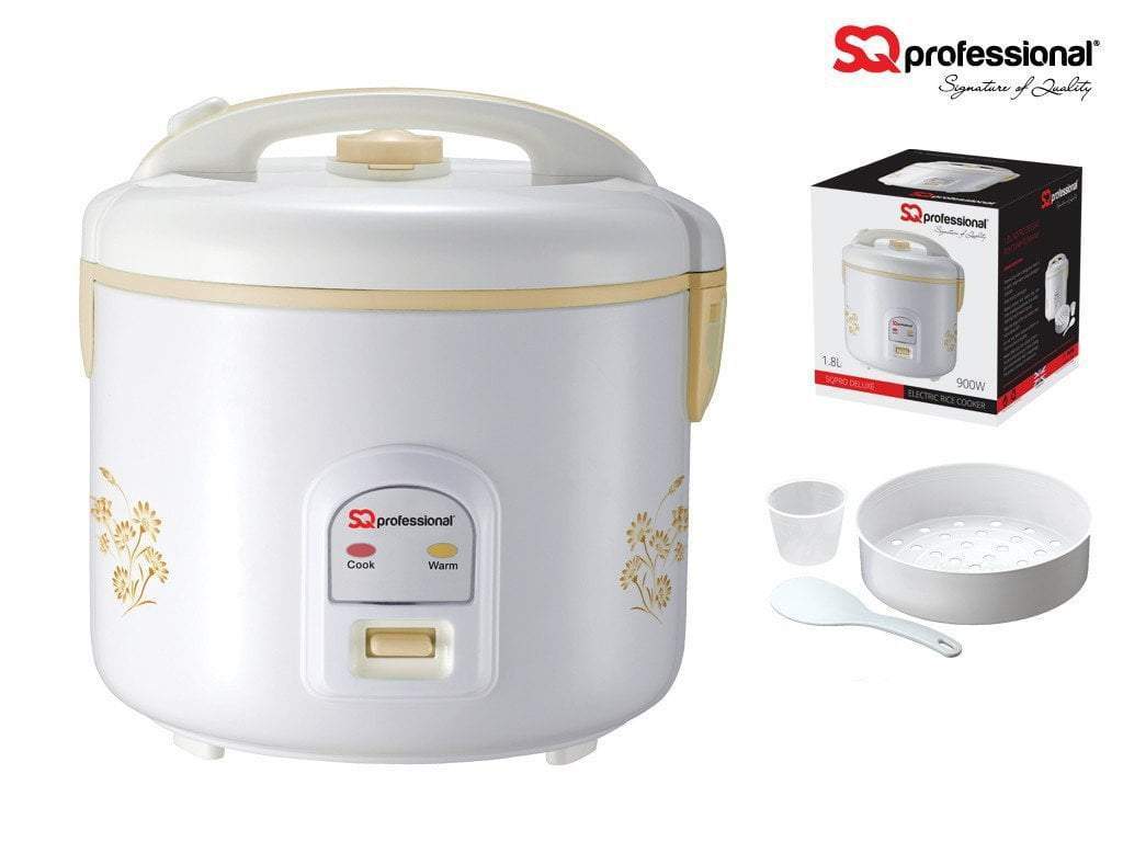 Sq Pro Deluxe Kitchen Electric Rice Cooker High Quality Full Set 3.6 Litre A (Big Parcel Rate)