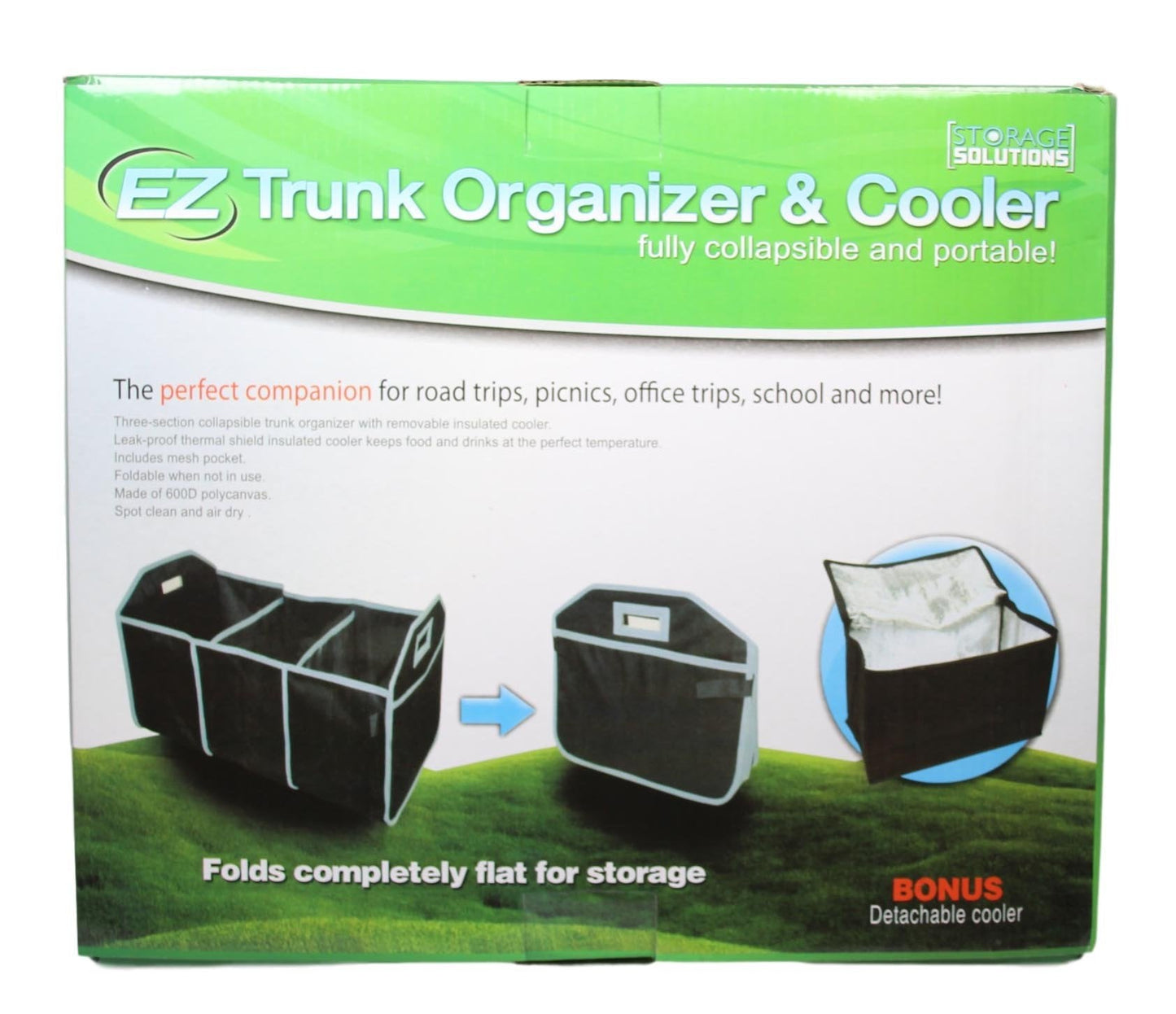 EZ Trunk Organiser & Cooler Adjustable Holds Up To 40lbs+ 5398 (Parcel Rate)