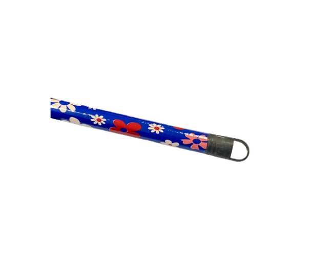 Plastic Wrapped Wooden Broom Stick with Screw End 25mm x 1200mm (120cm) Assorted Colours WS65 (Big Parcel Rate)