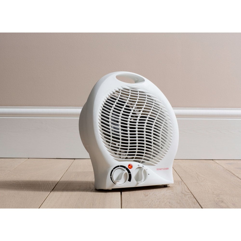 Daewoo Plastic Upright Fan Heater 2000W White HEA1926 A W25 (Parcel Rate)