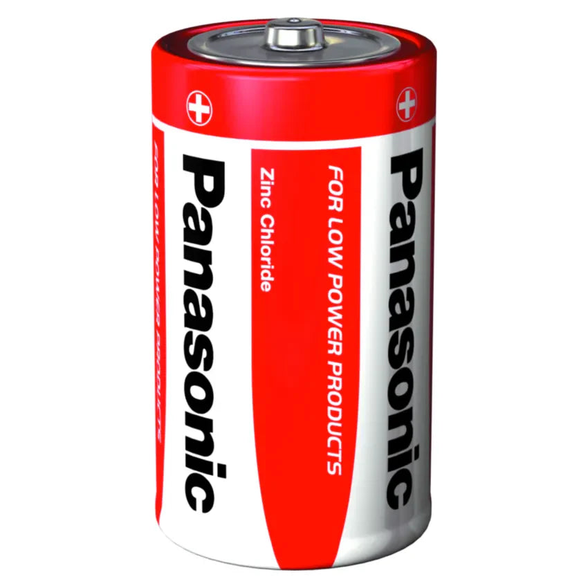 2x Panasonic D Batteries Zinc Carbon R20 1.5V Battery PANAR20RB2 A (Large Letter Rate)