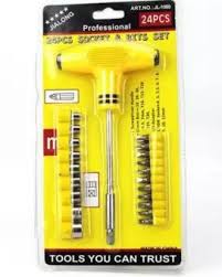 Socket and Bits Tool Set of 24 3158 A (Parcel Rate)