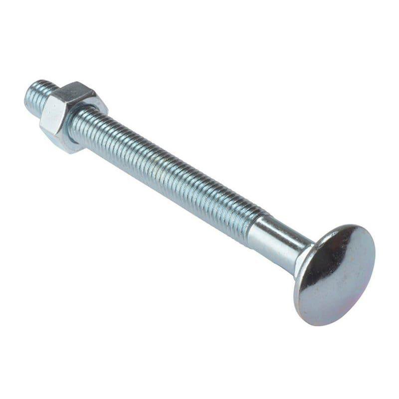 m10 x 180 Cup Square Bolts & Nuts Diy 0157 (Large Letter Rate)
