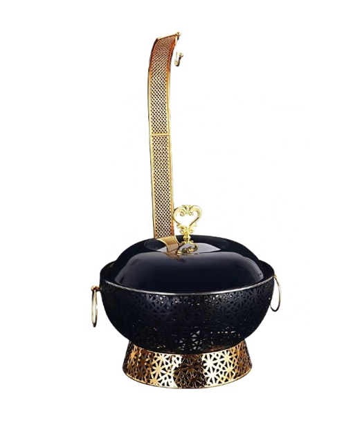 Buffet Banquet Chafing Dish with Lid 8L Matte Black 001BL (Big Parcel Rate)