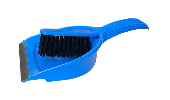 Plastic Dustpan and Brush Set Assorted Colours 0405 A (Parcel Rate)