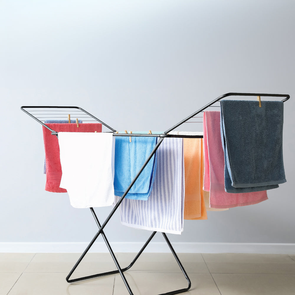 Durane Clothes Airer Dryer Foldable Black Maximum Load 18kg 10185 / AA2209 (Big Parcel Rate)