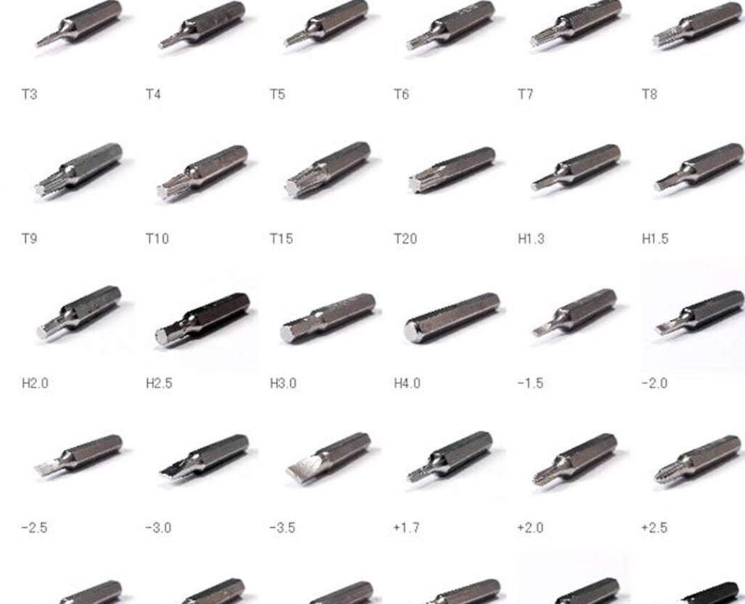 32 in 1 Precision Screwdrivers Set Electronics Slotted Star Torx Hex Philips Inc Tweezers 1021 (Parcel Rate)