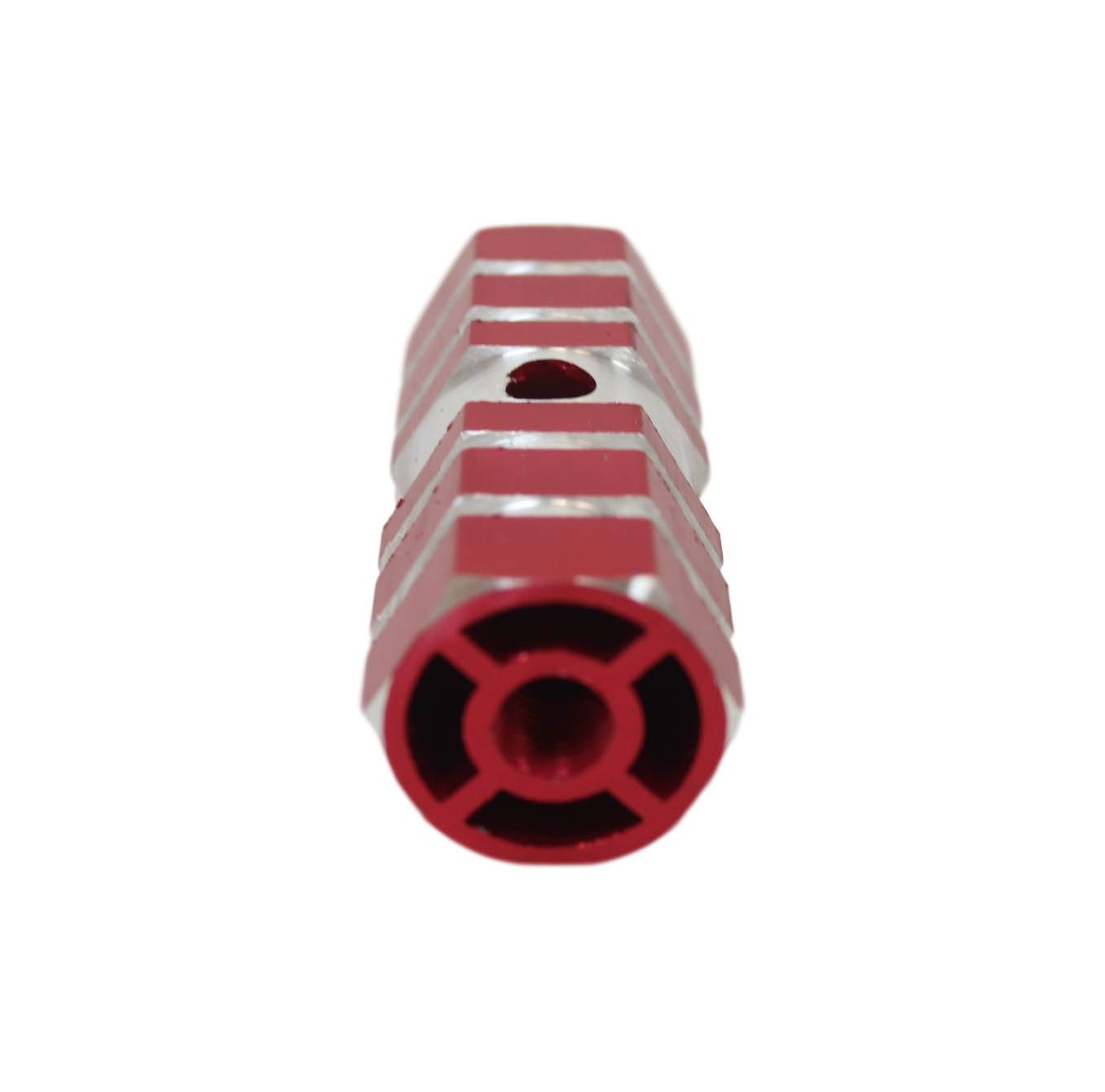 Aluminium Striped Bike Pedal Foot Rest Axle Peg 7 x 2.3cm Pack of 2 Assorted Colours 1861 (Parcel Rate)p
