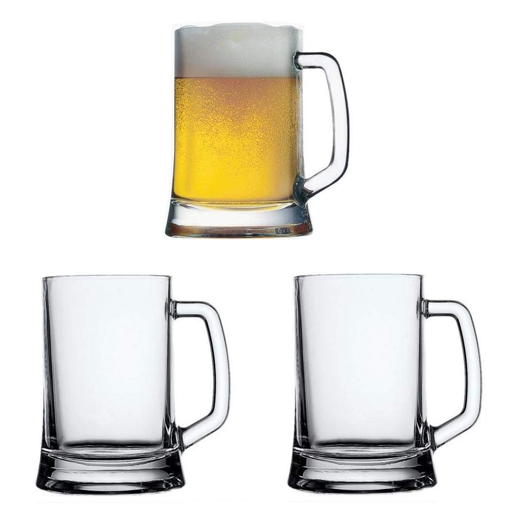 2 Pcs Pub Handled Beer Mug In SLV 500ml  55129 (Parcel Rate)
