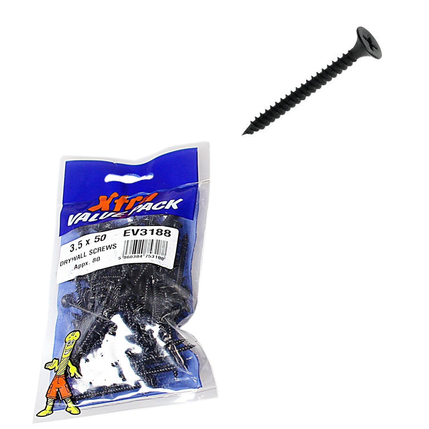 3.5 x 50 Dry Wall Screws Xtra Value Approx 80 5318 (Large Letter Rate)