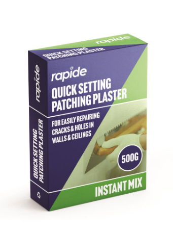 Rapide Patching Plaster Instant Mix Quick Setting Lasting Repairs 500g 3129 A (Parcel Rate)