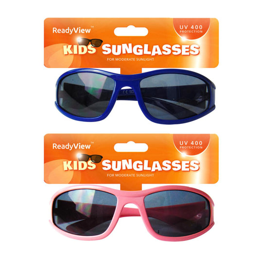 Kid's Sunglasses UV400 2 Designs Pink Blue 320592 (Parcel Rate)