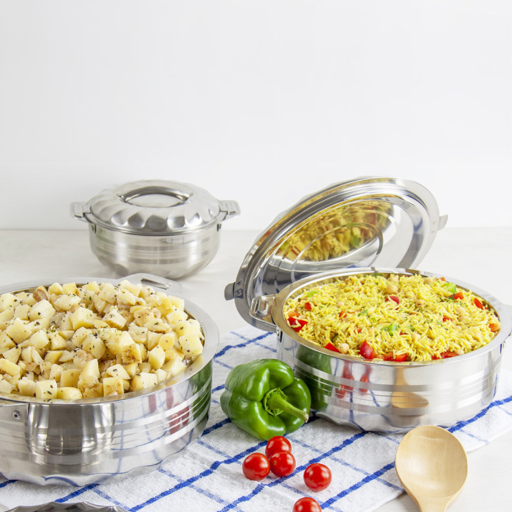 SQ Professional Jumbo Range Contour Stainless Steel Hot Pot Set of 6 3477 (Big Parcel Rate)