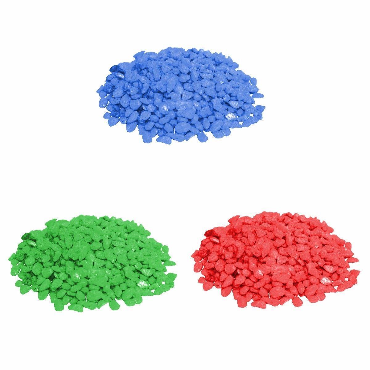 Aquarium Fish Tank Coloured Gravel Sand Stones Rocks Pebbles Terrarium Vivarium  3640 (Large Letter Rate)