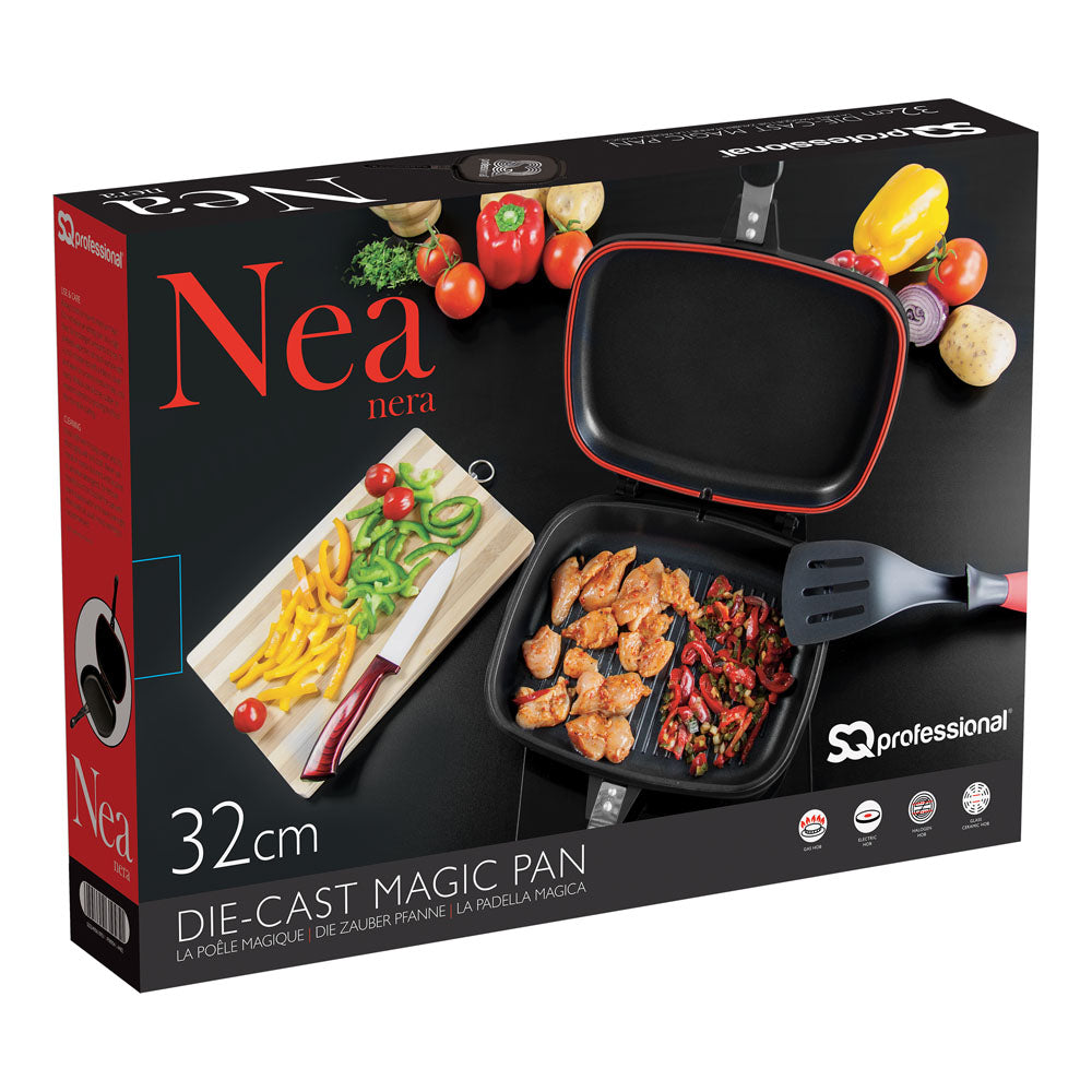 Nea Diecast Magic Pan Black 32cm 4482 (Parcel Rate)
