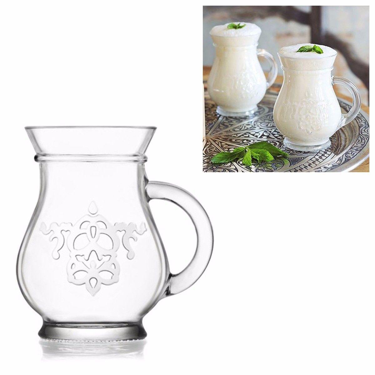 Patterned Glass Jug 330cc Pack of 2 AYR034 (Parcel Rate)