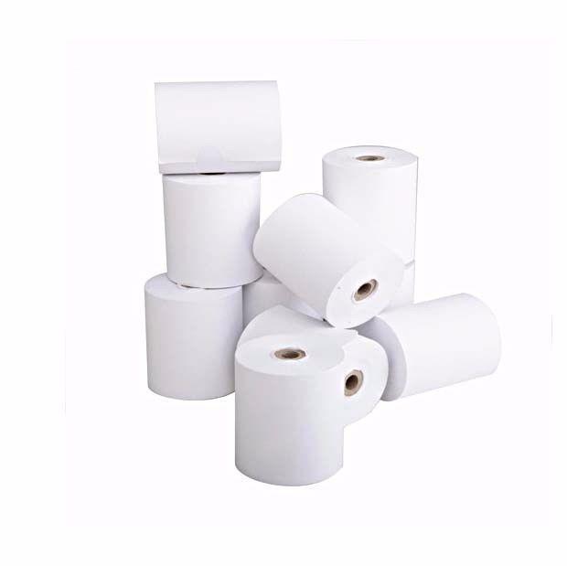 White Cash Register Card Pin Machine Thermal Receipt Paper Roll 5.5cm Pack of 10 4319 (Parcel Rate)