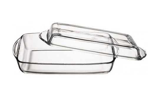 PB Borcam Glass Casserole Dish with Lid 1.30 Litre 59019 (Parcel Plus Rate)